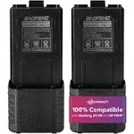 MIRKIT 2pc Batteries BL-5 3800mAh Extended Batteries Compatible with Baofeng UV-5R BF-8HP UV-5RX3 RD-5R UV-5RTP UV-5R+, UV-5X3, Extended Rechargeable Battery Radio USA