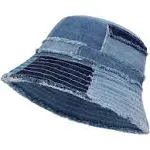 GuanGu Bucket Hat for Women Men Unisex Summer Beach Travel Wide Brim Distressed Sun Hat Lightweight Packable Outdoor Sun Cap