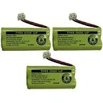 Replacement Battery Bt184342 / Bt284342 for Vtech Cs6209 CS6219 Cs6229 Ds6121 Ds6221 and More Cordless Telephones (3-pack)