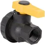 Banjo Single Union Polypropylene Ball Valve - 3/4&quot; FPT X 3/4&quot;