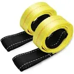 Trekassy 2 Pack 6' x 2" Lift Sling Straps 10,000lbs Max Vertical Break Strength Capacity