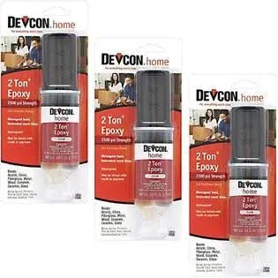 (3) Devcon 0.84 Oz. Clear Extremely Strong Water-Resistan<wbr/>t 2-Ton Epoxy Syringe