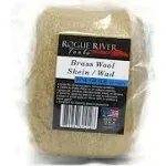 Brass Wool 3.5 Oz Skein/Pad/WAD -by Rogue River Tools. (FINE Grade) -Made in USA, Pure Brass