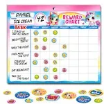 Behavior Reward Chart System – Unicorn Pad with 26 Chore Charts for Kids 28...