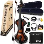 Pyle Electric Plywood Violin Amplifier 