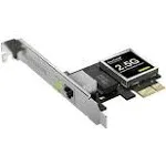 2.5GB Network Card, PCIe Network Adapter RJ45 Nic with Extra Low-Profile Bracket