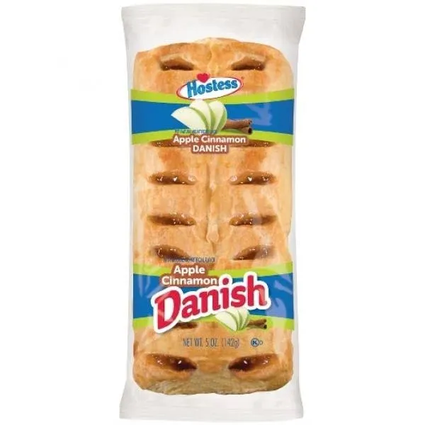 Hostess Apple Cinnamon Danish 5 Ounces  6 Count