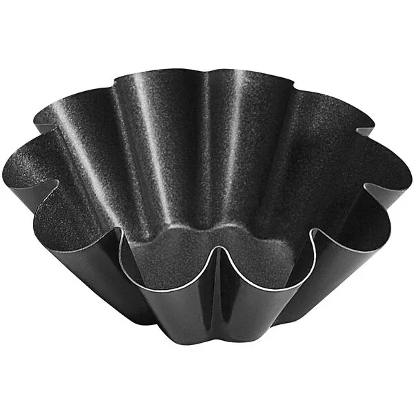 Gobel 3 1/2" Non-Stick Fluted Brioche Mold 293750 - 12/Pack