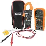 Klein Tools 80124 Electrical Tester Kit with Mulitmeter, Clamp Meter, Thermocouple, Test Leads and Pouch, 5-Piece