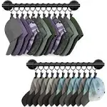 Hat Rack for Wall with 24 Hooks Hat Organizer Holder for Baseball Caps Cap Or...