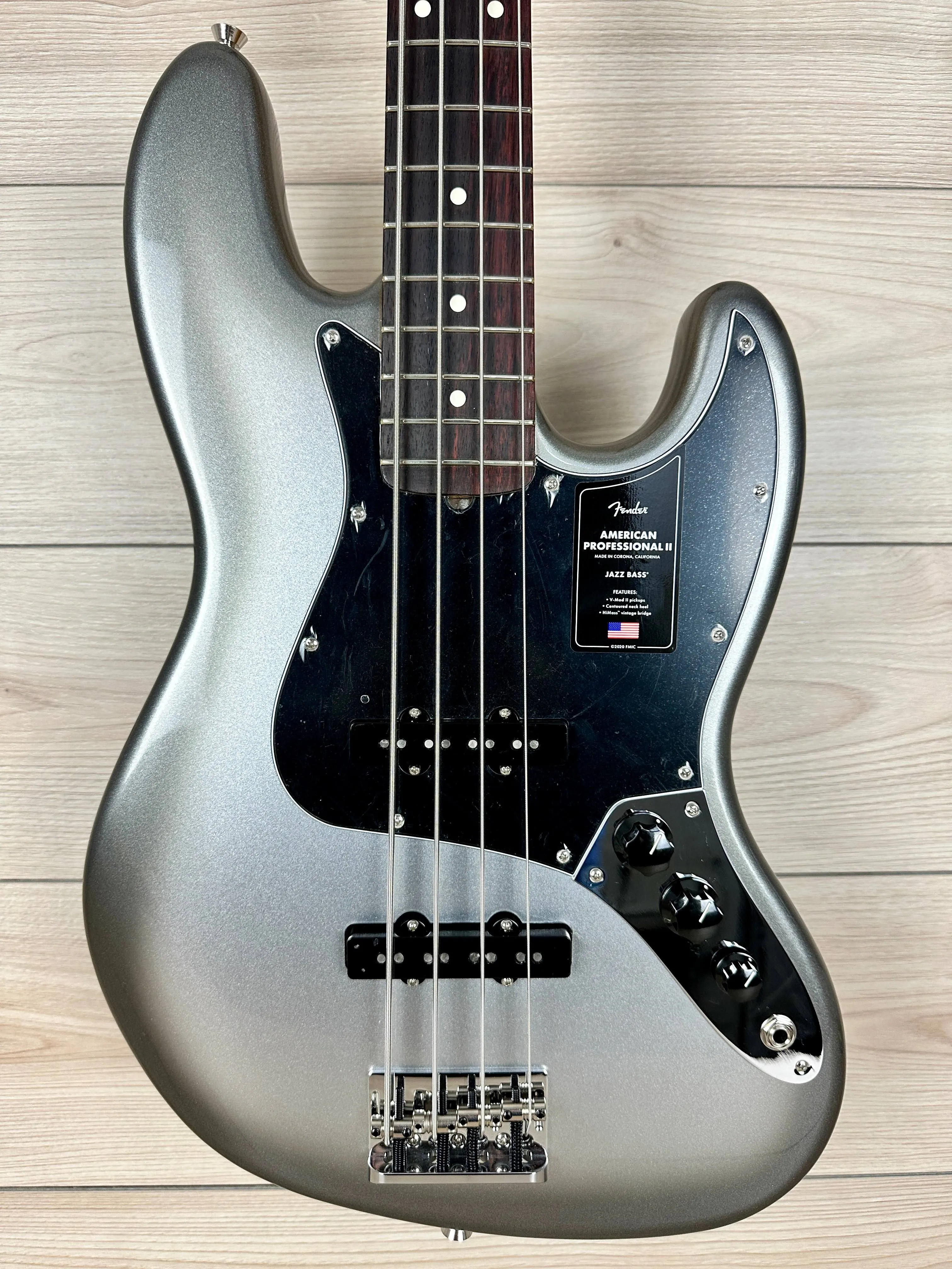 Fender American Professional II Jazz Bass Mercury Rosewood Fingerboard