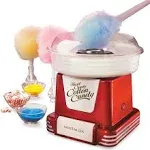 Nostalgia Cotton Candy Machine - Retro Cotton Candy Machine for Kids with 2 Reusable Cones, 1 Sugar Scoop, and 1 Extractor Head – Retro Red 