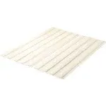 Mellow Fabric Covered Wood Slats, Bunkie Board Mattress Support, Box Spring or Bed Slat Replacement, Full , Beige