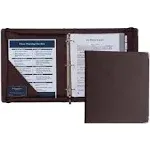 Samsill Classic Professional 3 Ring Zippered Binder, 2 Inch Round Ring, Portfolio Organizer for 8.5x11” Documents, Binder with Zipper, Silver Corner Accents, Burgundy