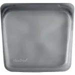 Stasher Reusable Silicone Sandwich Storage Bag Grey 15 oz.