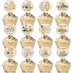 72 Pcs Winnie Baby Shower Cupcake Toppers and Wrappers Set, Classic the Pooh Party Supplies for Birthday Party or Bridal Shower