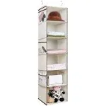 6 Layer Closet Organizers and Storage Hanging Shelves for Closet with 6 Side ...