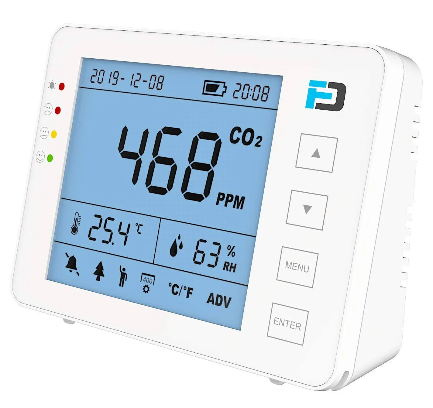 Basic CO2 Meter by Forensics | USB Power &amp; Battery | 10 Year Life |