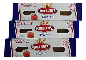 Mueller's Enriched Spaghetti Pasta 16 oz. / 1 lb. Box (Pack of 3)