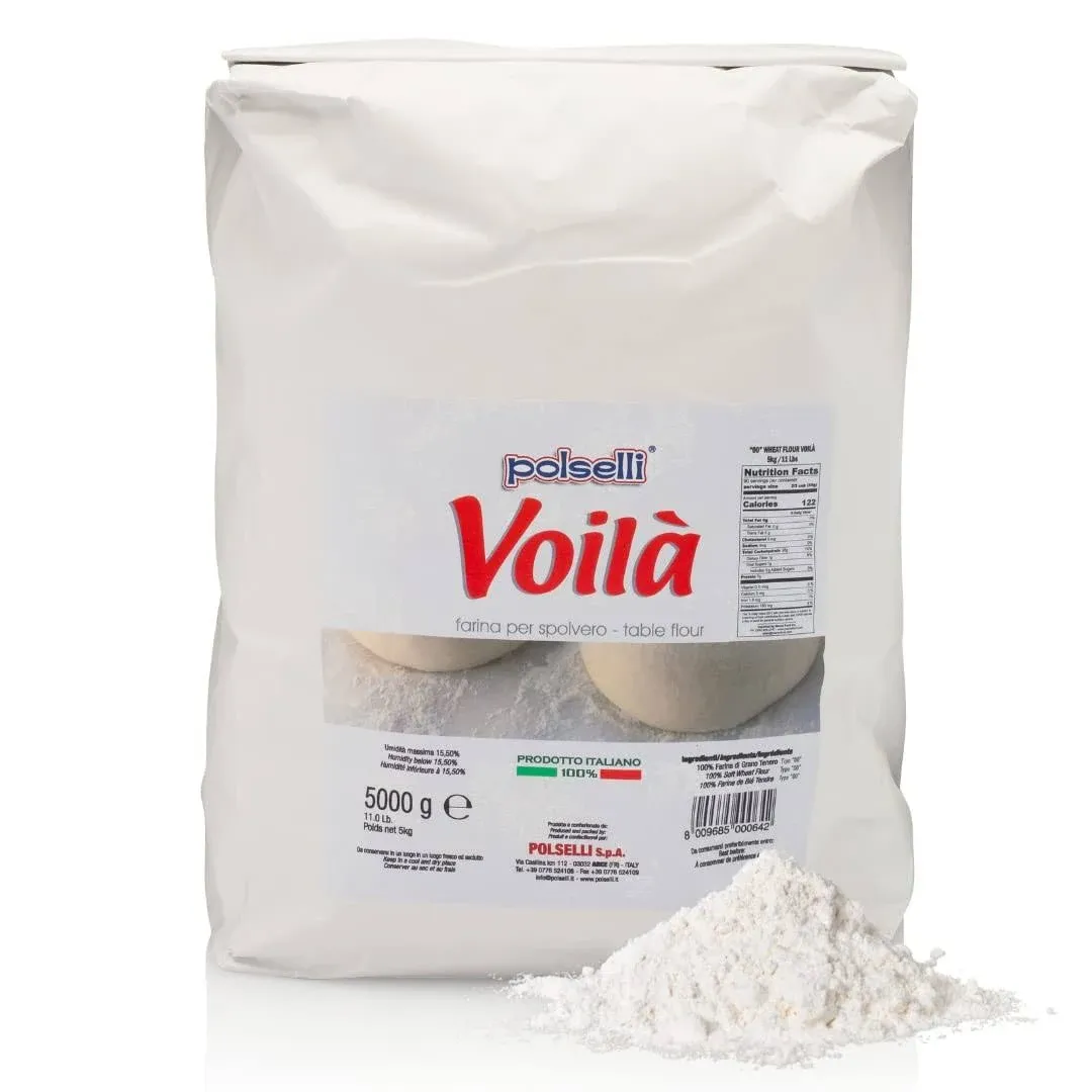 Polselli: Voila&#39; Spolvero &quot;00&quot; Flour (Working table Flour) 11 lb. Bag