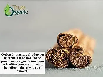 True Organic Ceylon Cinnamon Powder, 1 lb, Gluten Free, USDA & Kosher Certified, Organic Cinnamon powder, Ground Cinnamon, Non-GMO, Ceylon Premium Quality