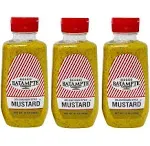 Ba Tampte Mustard Squeeze Bottle 12 Ounce (3 Pack) Bundle with PrimeTime Direct Silicone Basting Brush in a PTD Sealed Bag