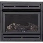 Pleasant Hearth 28 in. Zero Clearance Firebox with NG Gas Log Insert