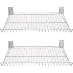 CrownWall Slatwall Steel Wire Shoe Rack 2-Pack