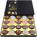 Chocolate Cookies Birthday Gift Basket for Men and Women - Gourmet Chocolate Happy Birthday treats for Food Gifts, Chocolate Gift Box by Empire Delights, 20 Count