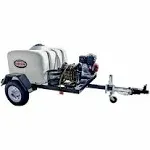 Simpson 95002 Mobile Trailer 4200 PSI 4.0 GPM Cold Water Gas Pressure Washer with HONDA GX390 Engine (49-State)