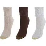 Gold Toe Women's Turn Cuff Bermuda Socks (3 Pair Pack)