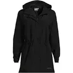 Lands' End Women's Waterproof Hooded Packable Raincoat