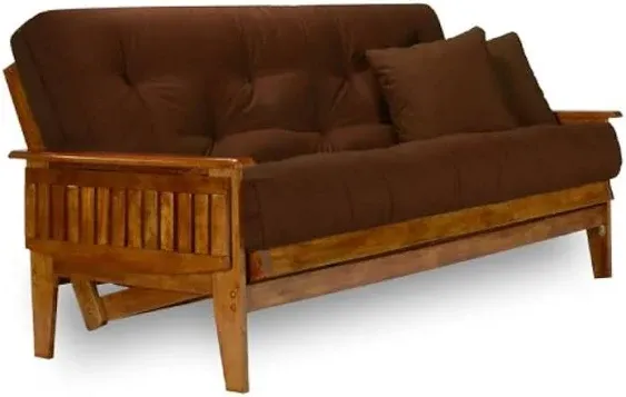 Nirvana Futons Eastridge Futon Frame - Queen Size (Frame Only), Solid Hardwood