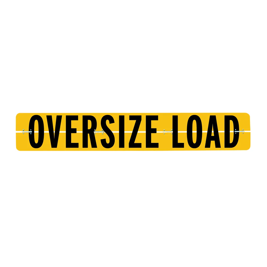 Vulcan Hinged Aluminum Oversize Load Sign for Trucks and Trailers - 12 inch x 72 inch