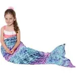 Mermaid Tail Blanket for Girls, Soft and Snuggly Flannel Sleeping Blanket, Gift  | eBay