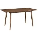 Walker Edison 60" Mid-Century Dining Table, Brown