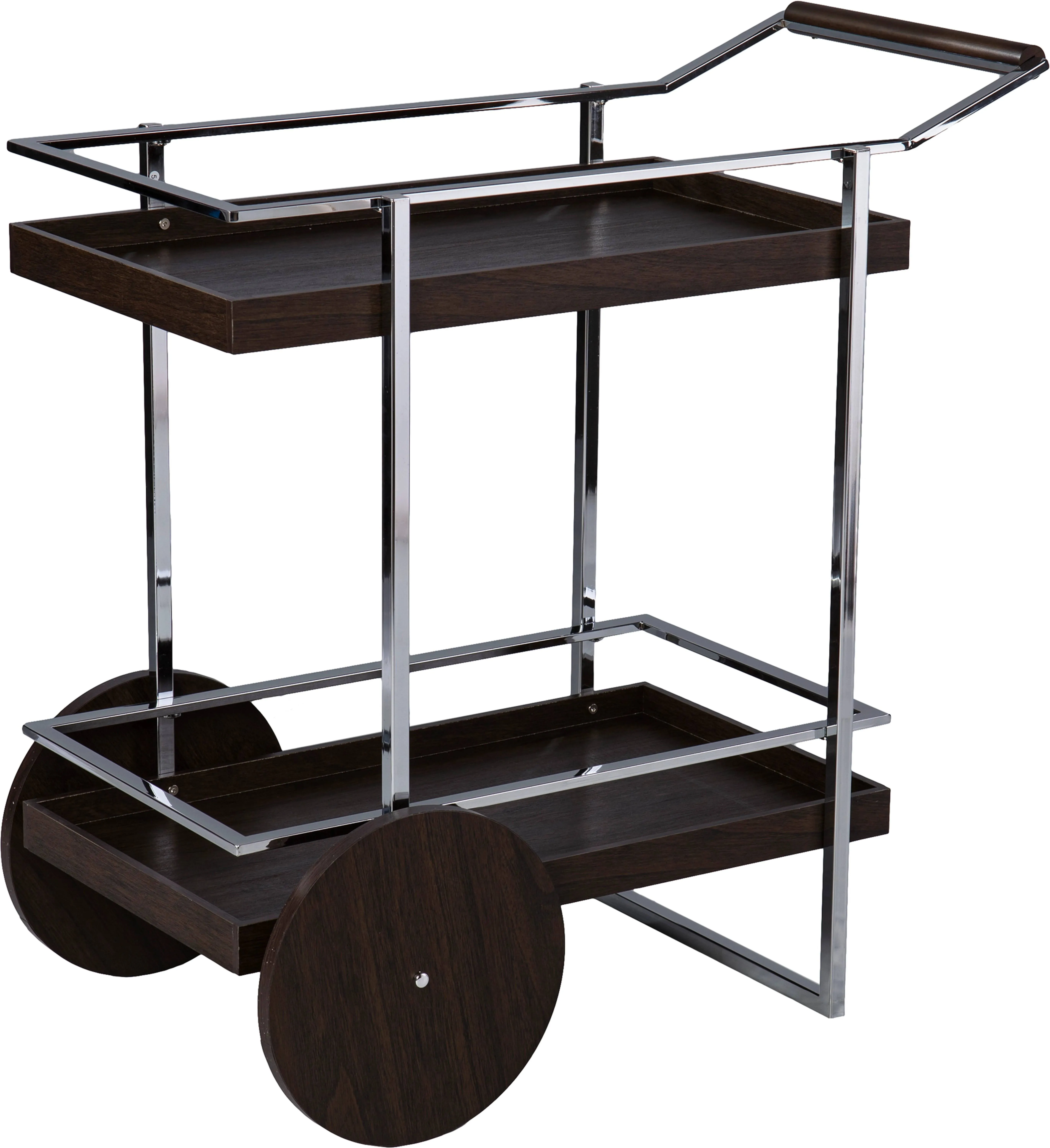 SEI Furniture Dorben Rolling Bar Cart - Brown