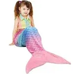 Blankie Tails Original Mermaid Tail Blanket Kids Adults Girls Boys Fleece Plush  | eBay