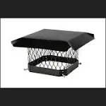 HY-C 3/4" Mesh Black Galvanized Steel ShelterPro Chimney Cap - SC1818