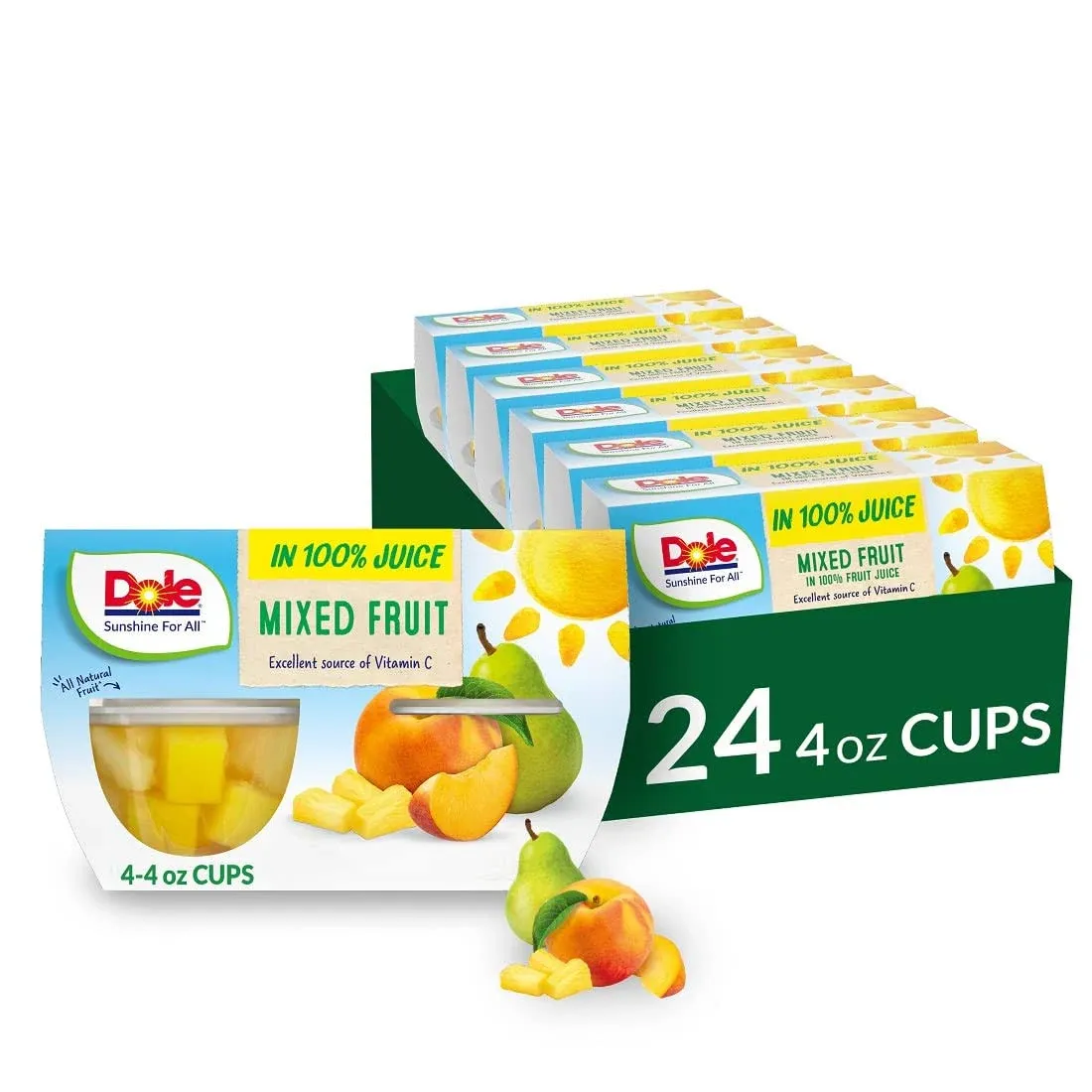 Dole Fruit Bowls Mixed Fruit in 100% Juice