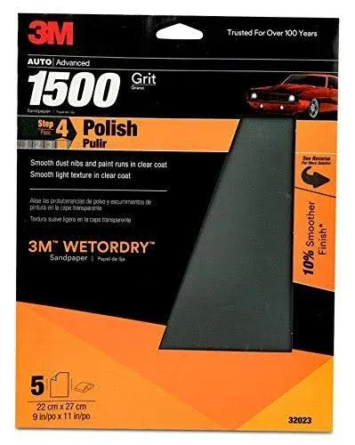 3M Wetordry Sandpaper 32023 1500 Grit