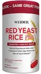 Weider Red Yeast Rice Plus 1200 mg, 240 Tablets