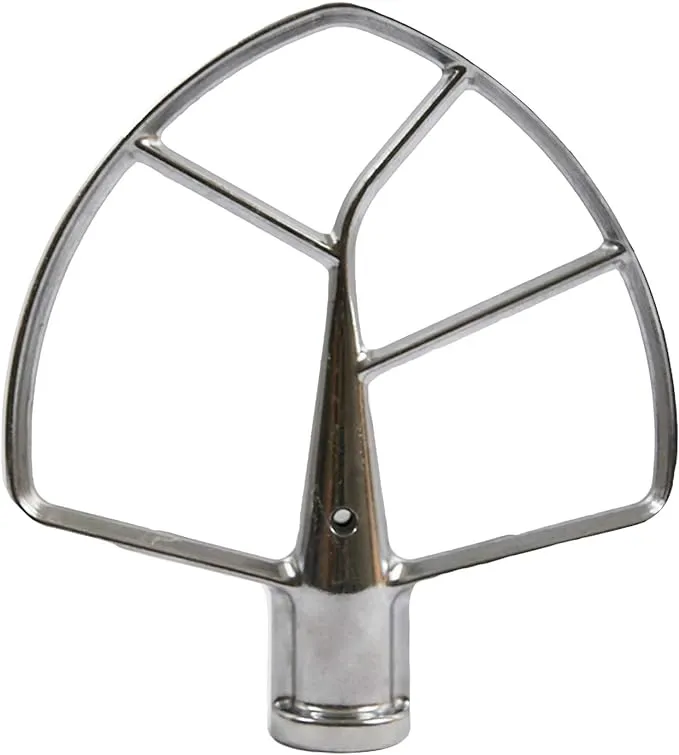 Masterpart Replacement 6 Quart Stand Mixer Flat Crome Plated Beater Compatible With Kitchen aid. Will Not Fit All Models