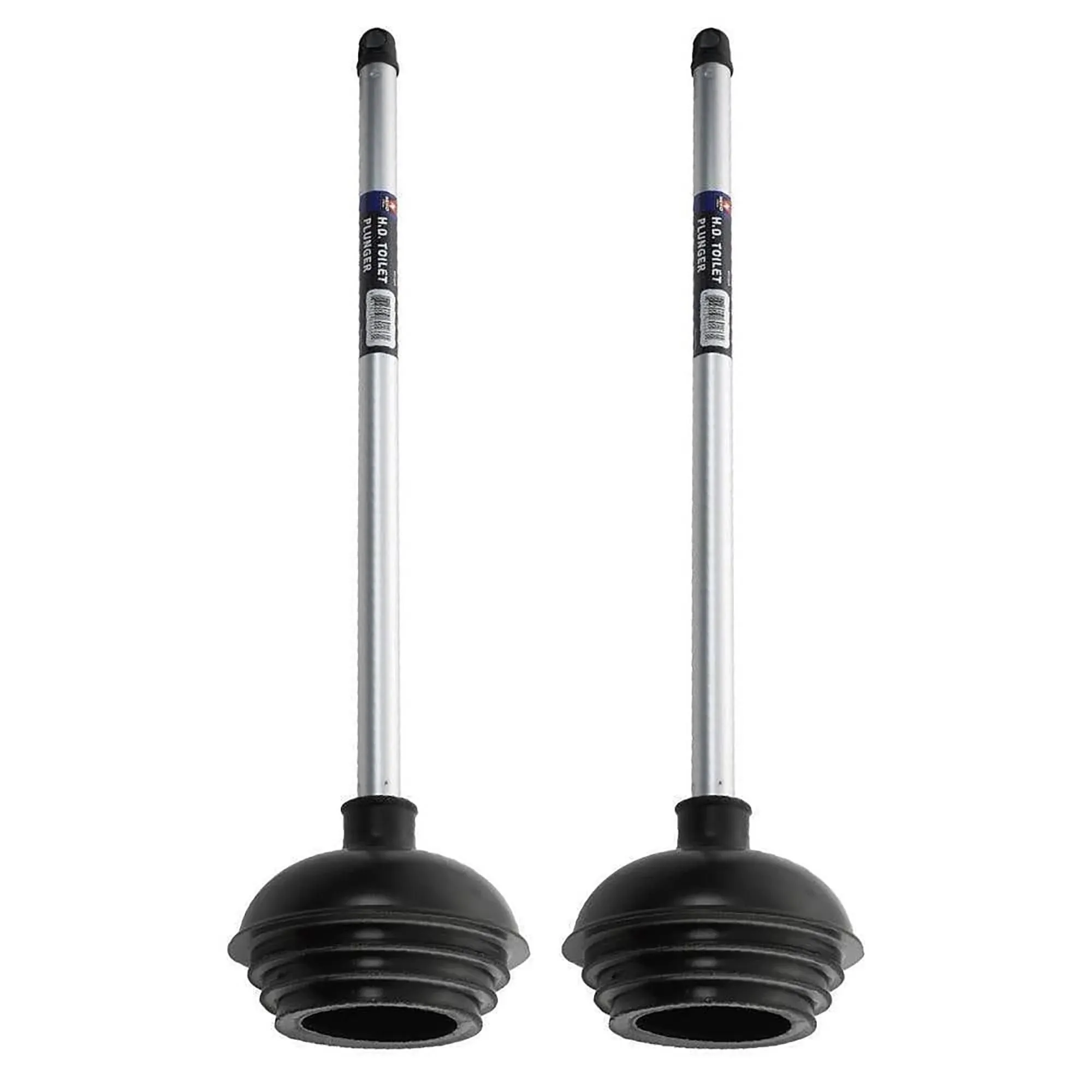 Neiko 60170A Toilet Plunger with Patented All-Angle Design | 2-Pack | Heavy Duty | Aluminum