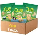 Club Cracker Crisps, Baked Snack Crackers, Party Snacks, Variety Pack (3 Bags)