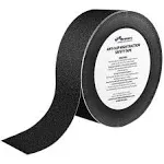 SlipDoctors 2" x 60\' Black 60 Grit Anti-Slip Adhesive Safety Tape S-AD-STR2BL