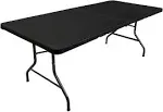 Oversized Party Folding Table – 6.5’ X 3’ – Portable Fold in Half Design - Plast