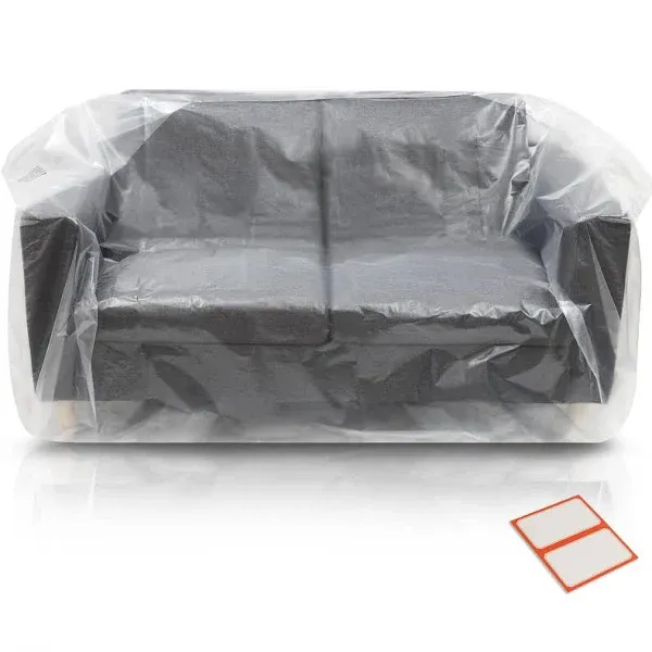 Plastic Furniture Covers for Moving - Heavy-Duty Loveseat Cover, 68 x 42 x 62 In  | eBay