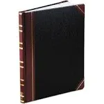 Boorum & Pease 1602123F Record Ruled Book, Black Cover, 300 Pages, 10 1/8 x 12 1/4