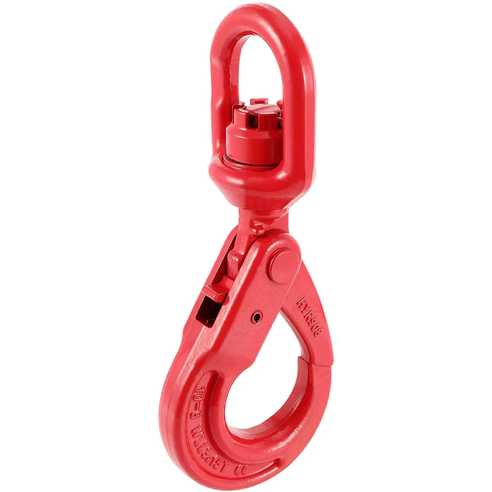 3 Tons Swivel Self-Locking Hook Grade 80 Forged Alloy Steel, 3/8&#034; Trade, WLL ...